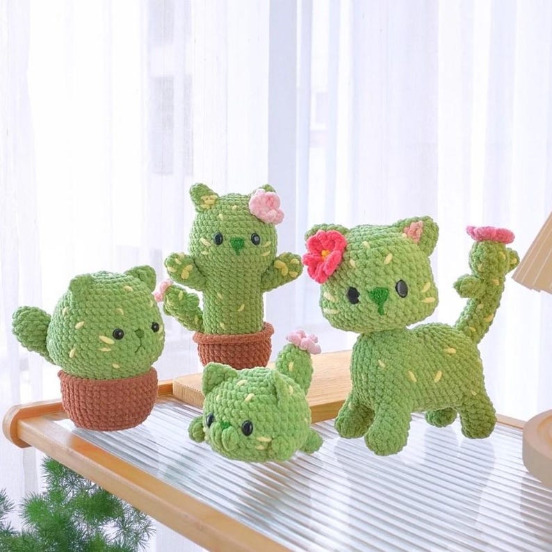 Cactus Cat Crochet Pattern